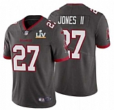 Nike Men & Women & Youth Buccaneers 27 Ronald Jones II Gray 2021 Super Bowl LV Vapor Untouchable Limited Jersey,baseball caps,new era cap wholesale,wholesale hats